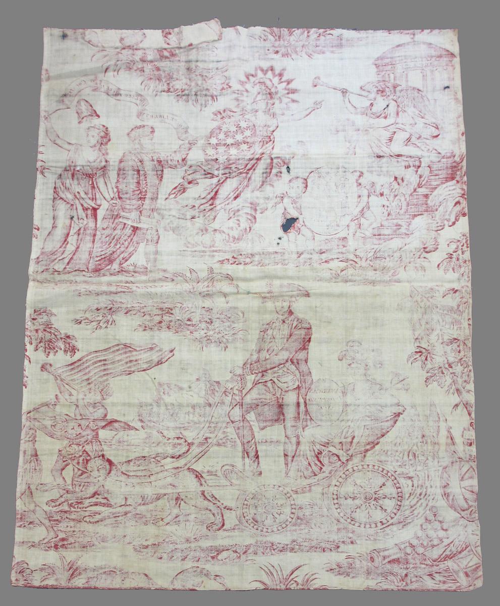 1955.0102 Textile, printed, reverse