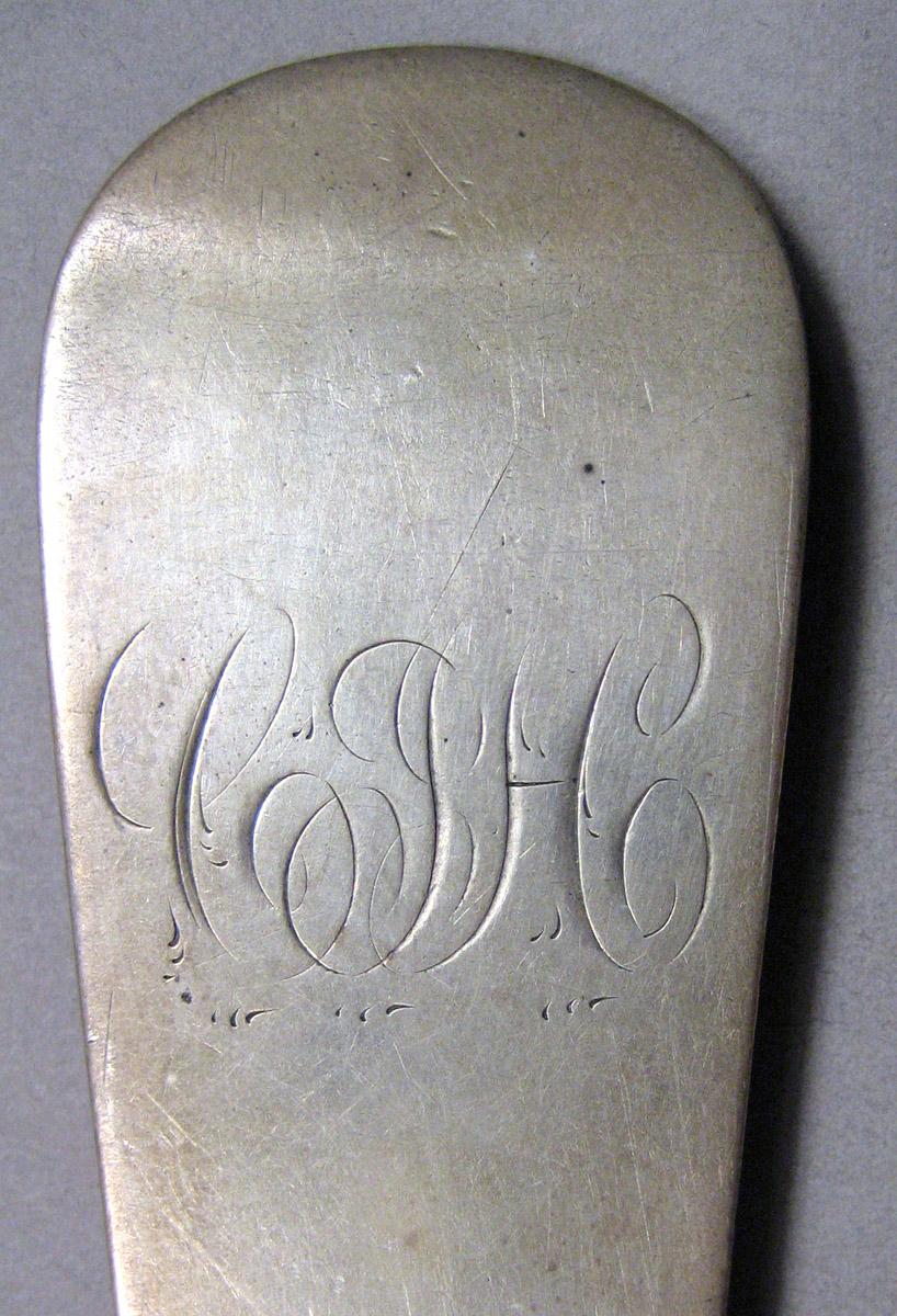 1962.0240.1587 Silver Spoon engraving