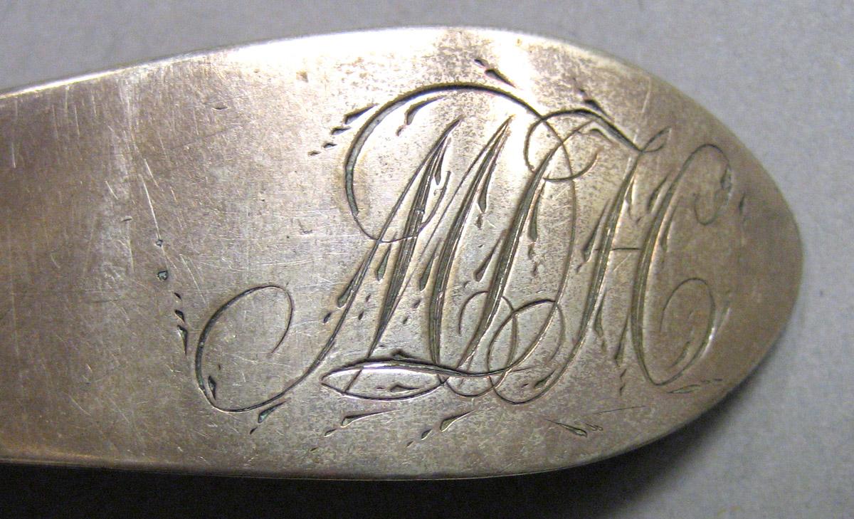 1962.0240.1597 Silver Spoon engraving