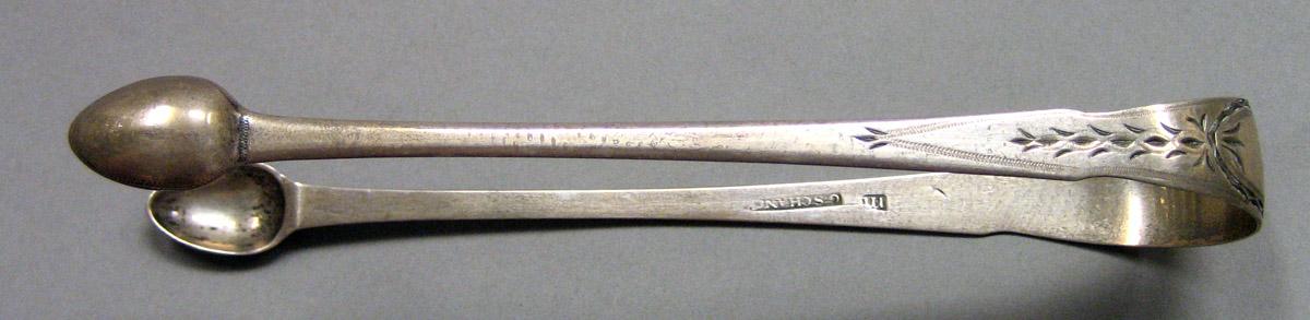 1962.0240.1629 Silver Tongs view 2