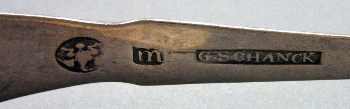 1962.0240.1629 Silver Tongs mark 1
