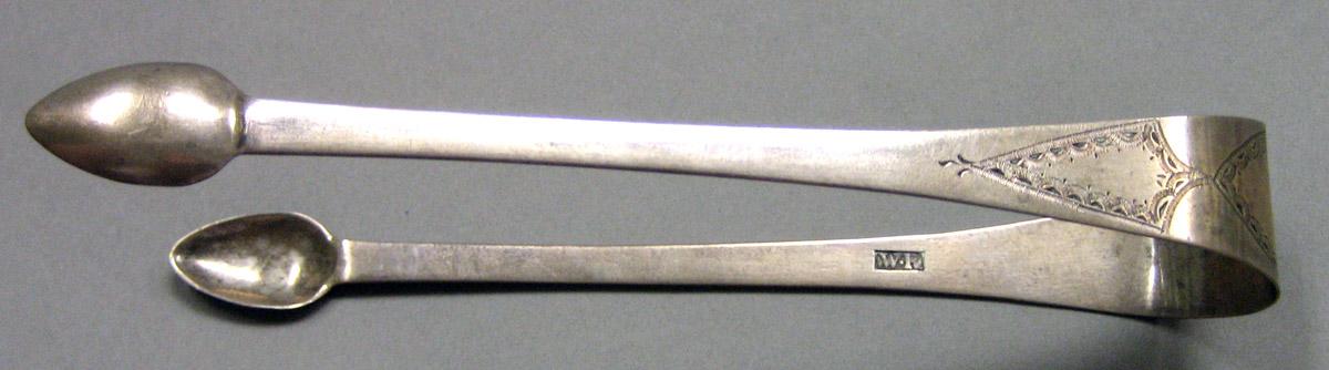 1962.0240.1630 Silver Tongs view 2