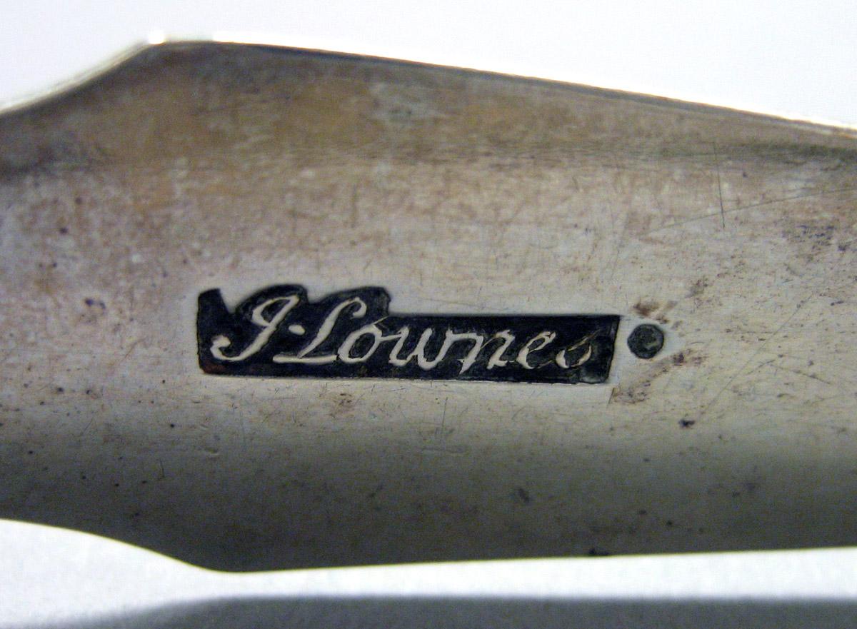 1962.0240.1655 Silver Tongs mark 2