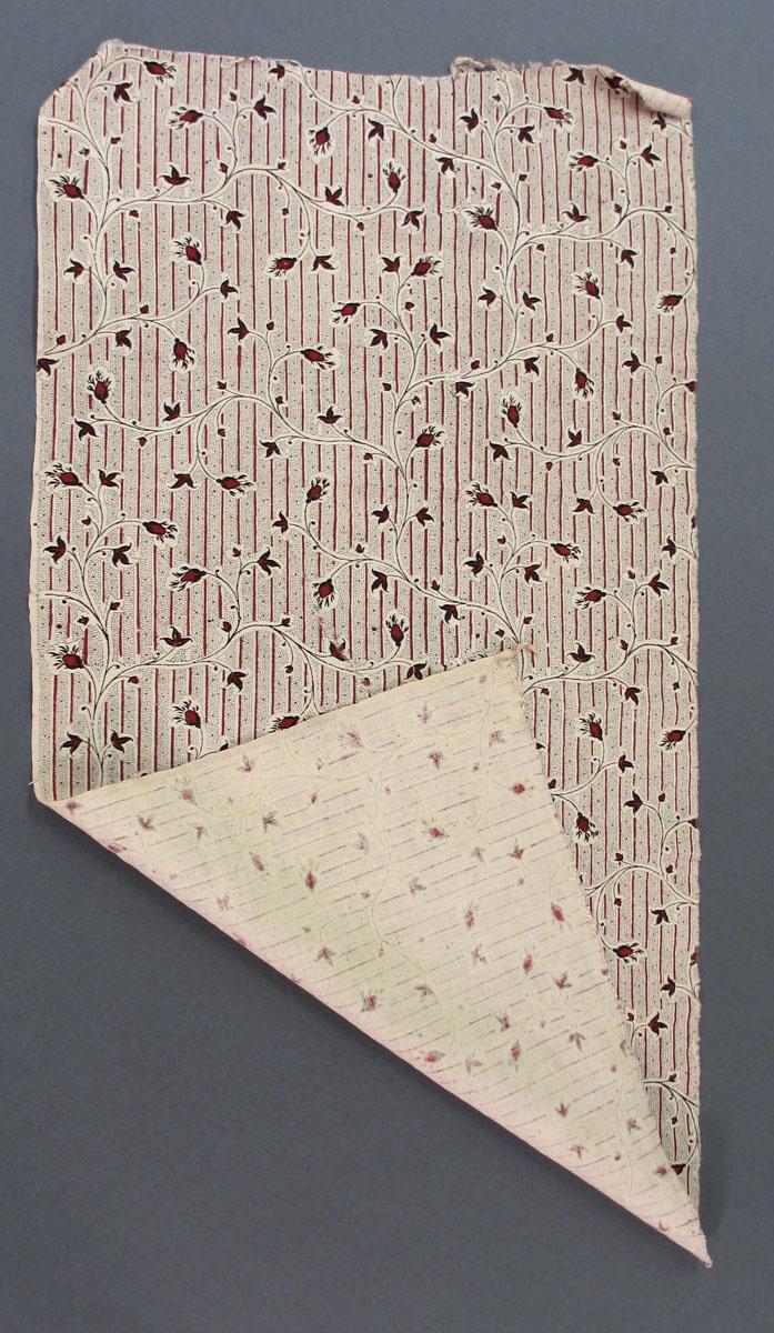 1955.0103.007 Textile, printed folded corner