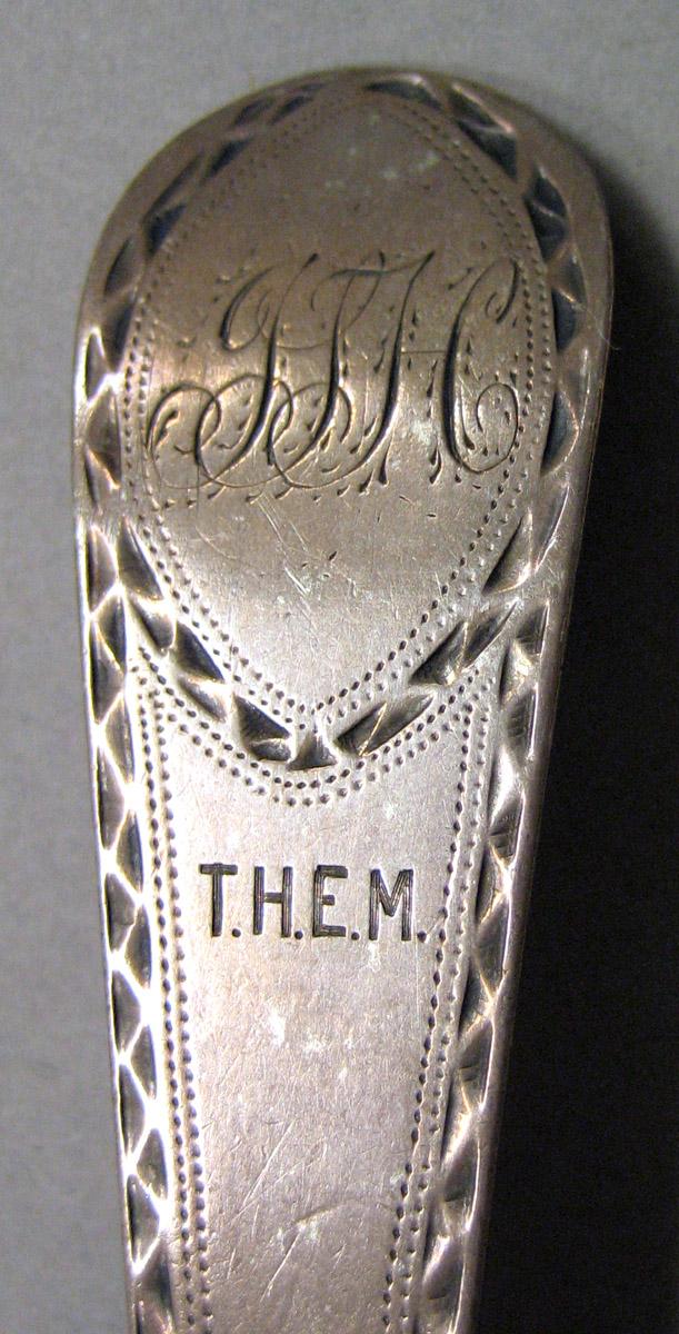 1962.0240.1671 Silver Ladle engraving