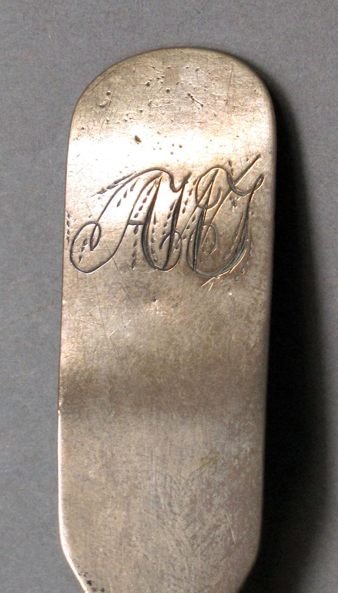 1962.0240.203 Silver spoon engraving