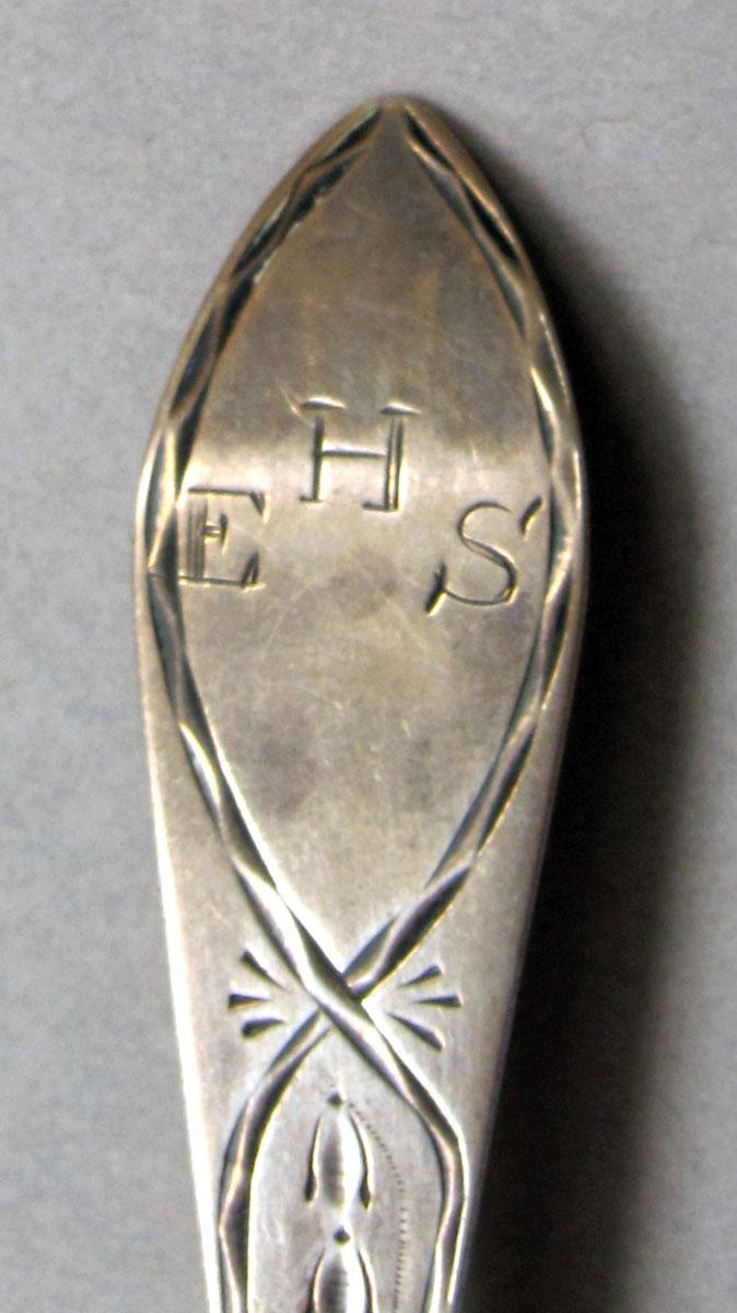 1962.0240.222 Silver spoon engraving
