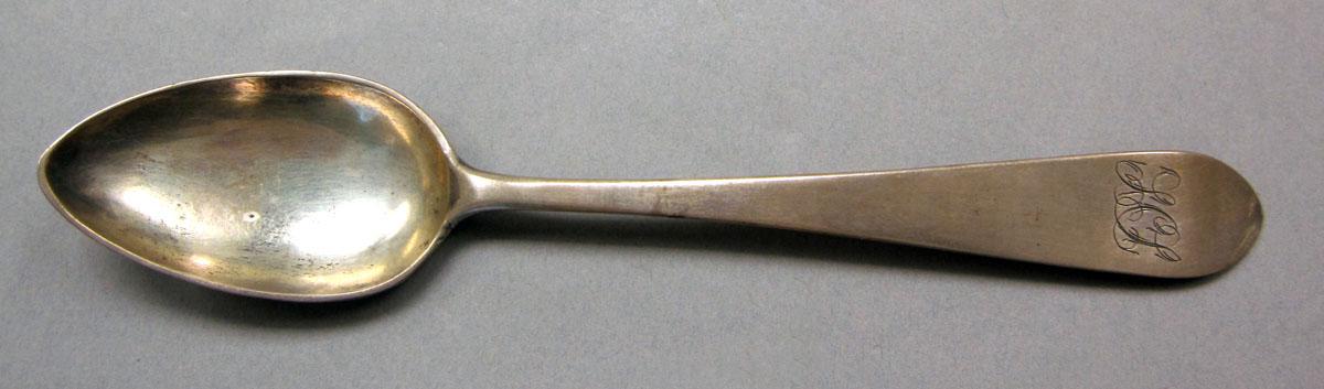 1962.0240.240 Silver spoon upper surface
