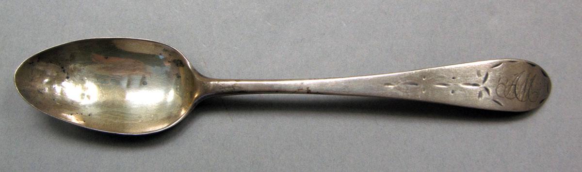 1962.0240.250 Silver spoon upper surface