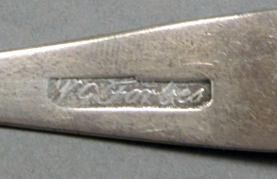 1962.0240.250 Silver spoon mark
