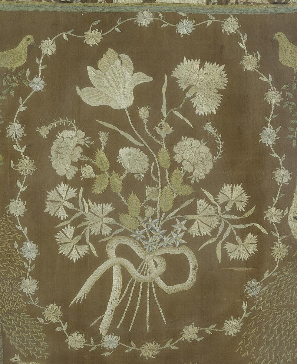 1955.0106 A Needlework Picture, Detail