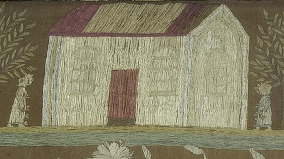 1955.0106 A Needlework Picture, Detail 19