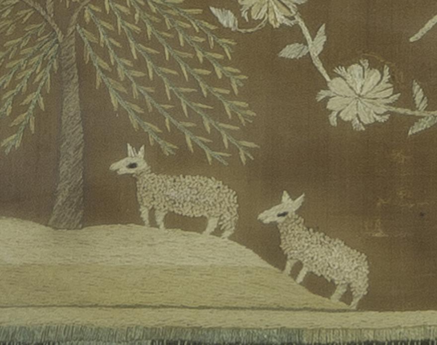 1955.0106 A Needlework Picture, Detail 20