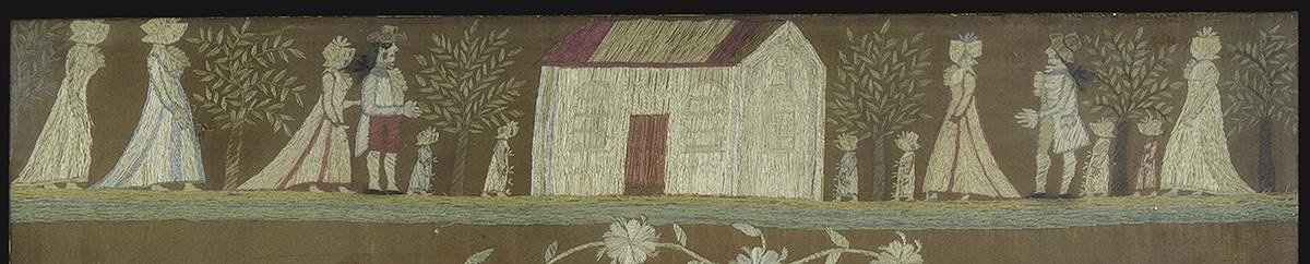 1955.0106 A Needlework Picture, Detail 2