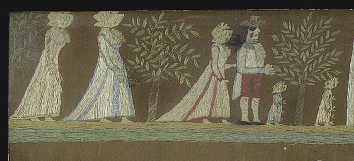 1955.0106 A Needlework Picture, Detail 3