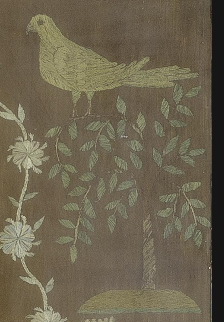 1955.0106 A Needlework Picture, Detail 6