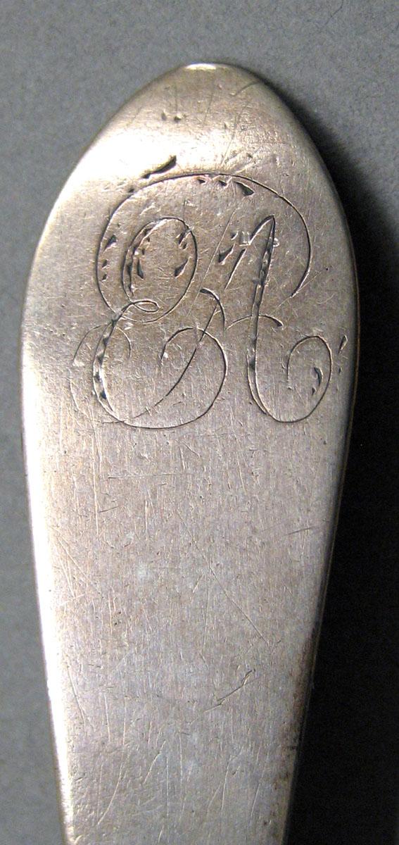 1962.0240.290 Silver Spoon engraving upper surface