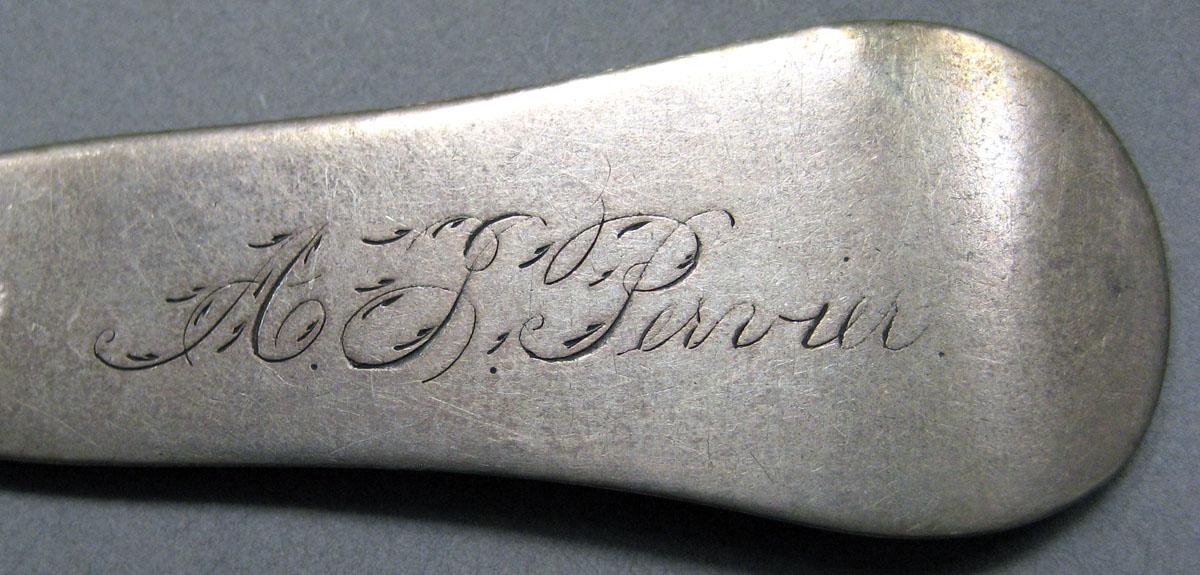 1962.0240.291 Silver Spoon engraving