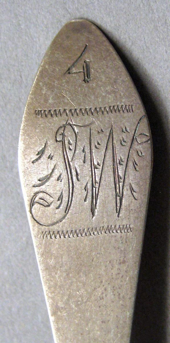 1962.0240.318 Silver Spoon engraving