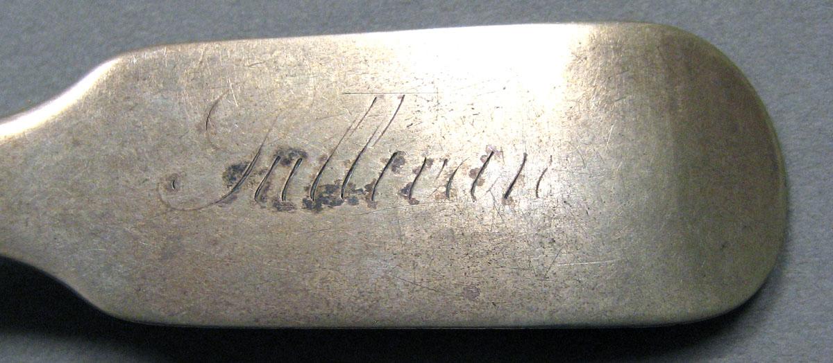 1962.0240.332 Silver Spoon engraving