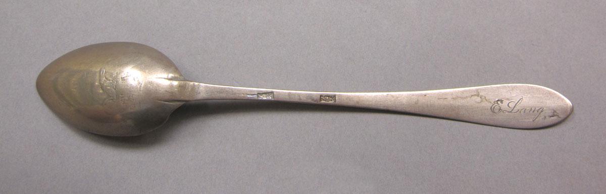 1962.0240.365 Silver spoon underside