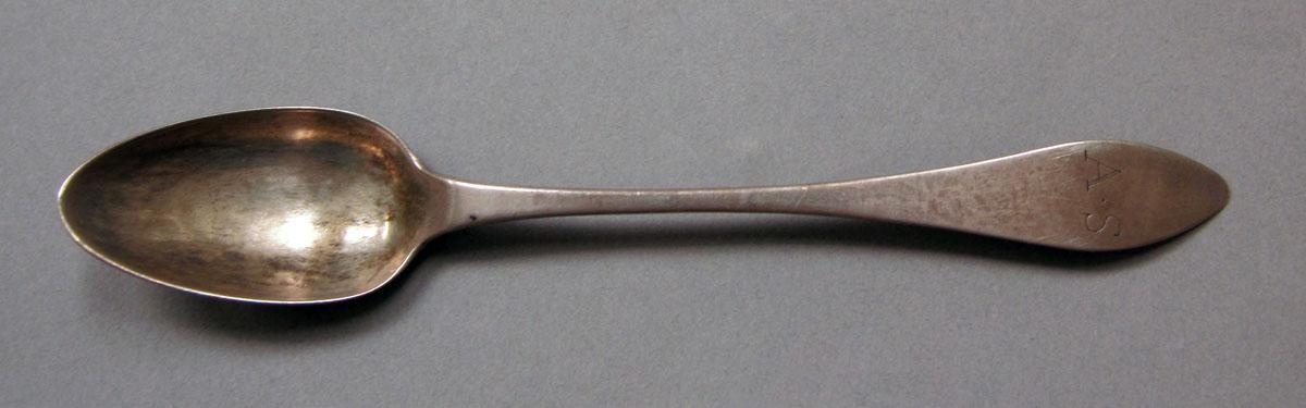 1962.0240.376 Silver spoon upper surface