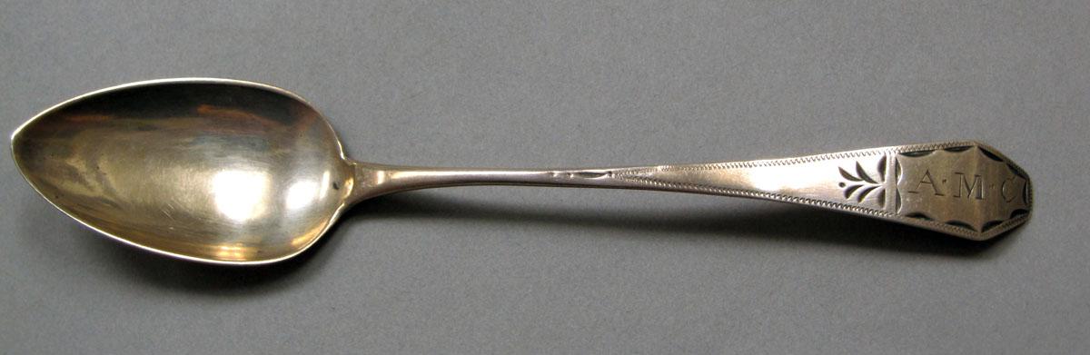 1962.0240.380 Silver spoon upper surface