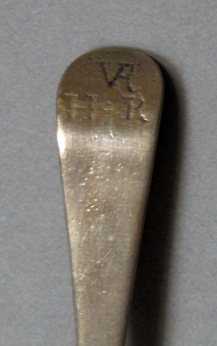 1962.0240.381 Silver spoon  engraving