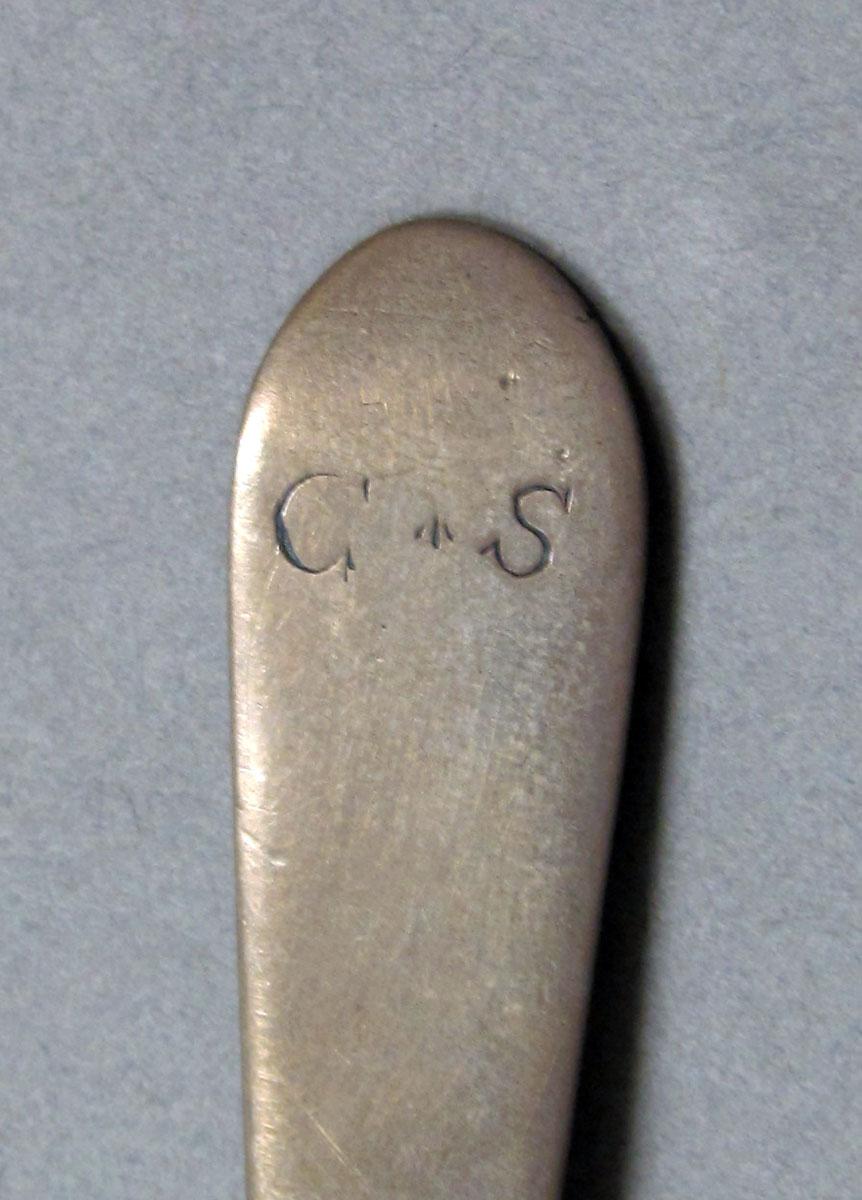 1962.0240.409 Silver spoon engraving