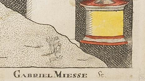 1955.0112.002 A Fraktur, detail 1