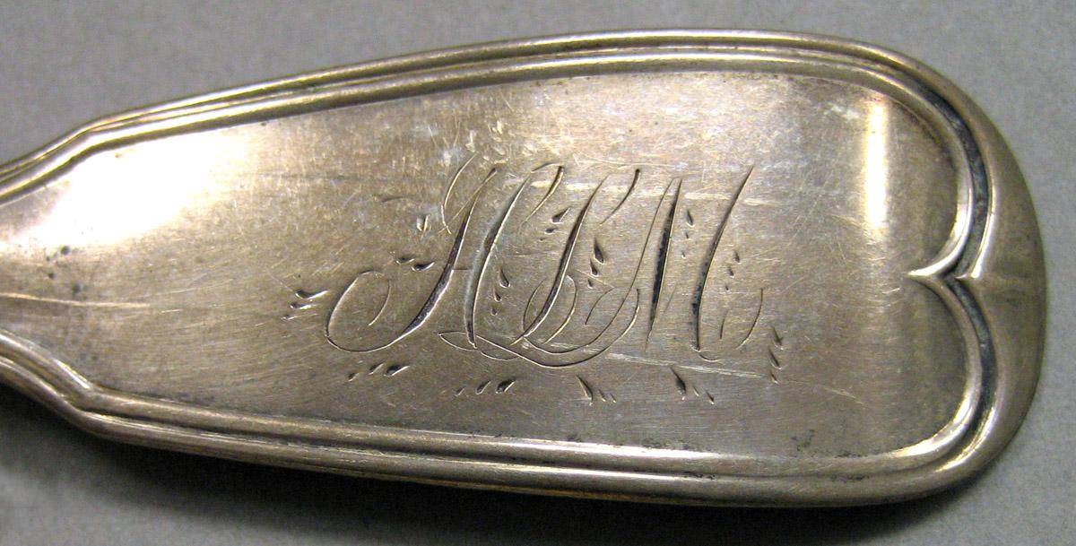 1962.0240.488 Silver Spoon engraving