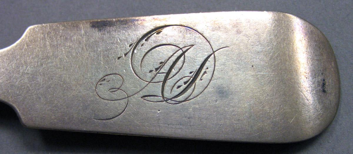 1962.0240.492 Silver Fork engraving