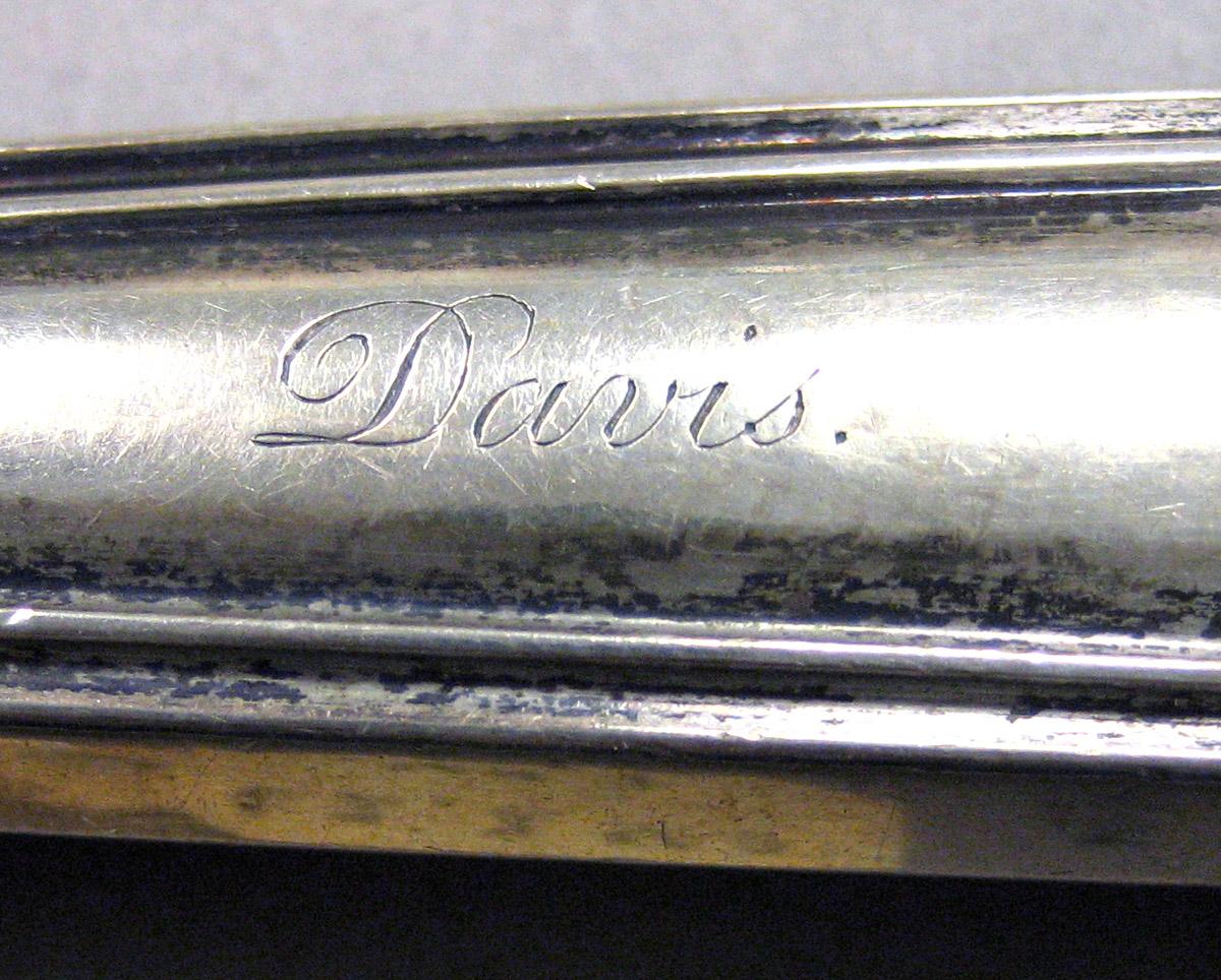 1962.0240.497 Silver Knife engraving