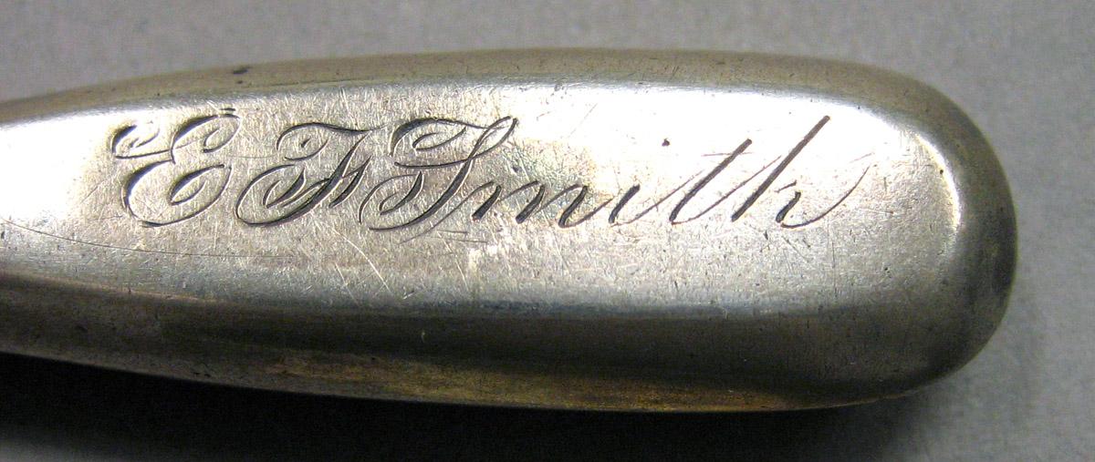 1962.0240.498 Silver Knife engraving
