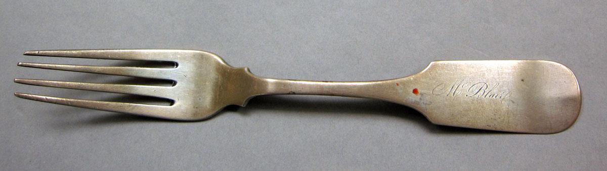 1962.0240.513 Silver fork upper surface