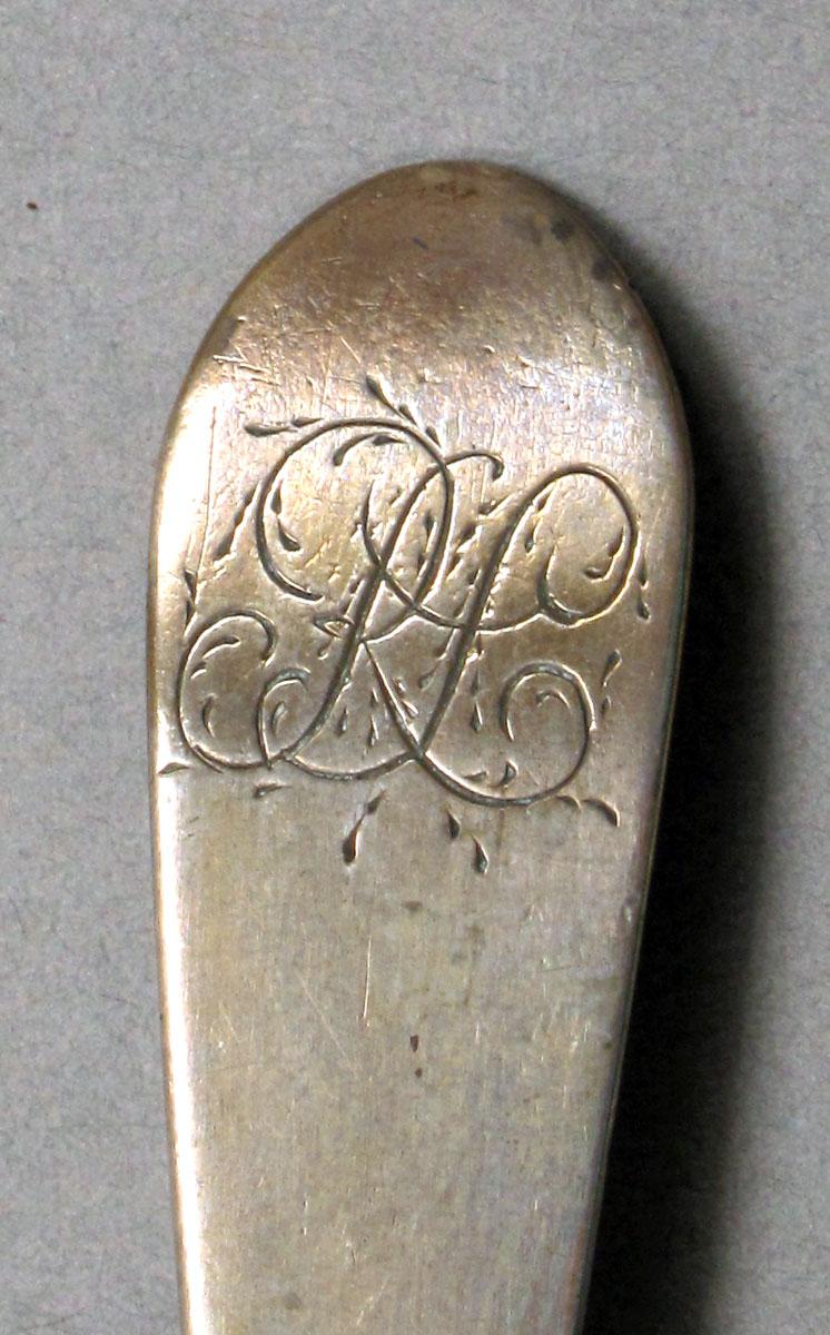 1962.0240.523 Silver spoon engraving
