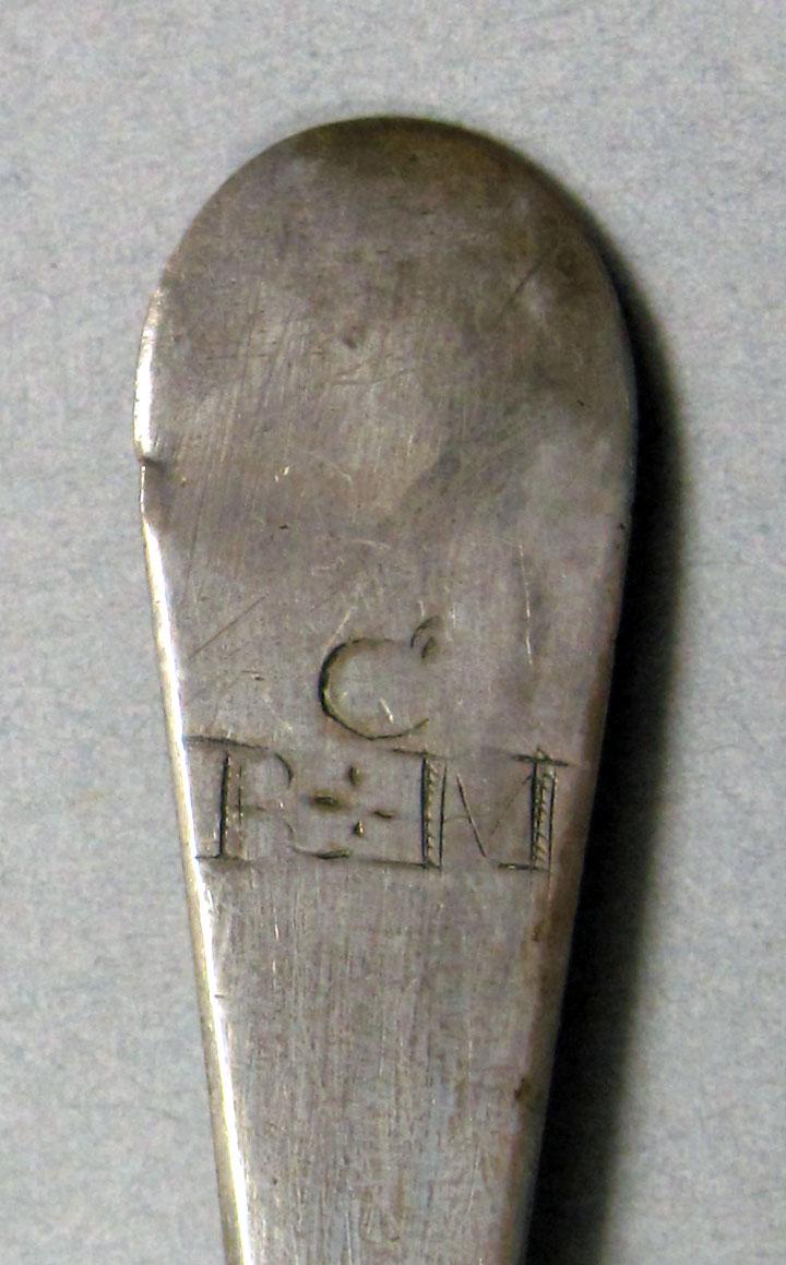1962.0240.532 Silver spoon engraving