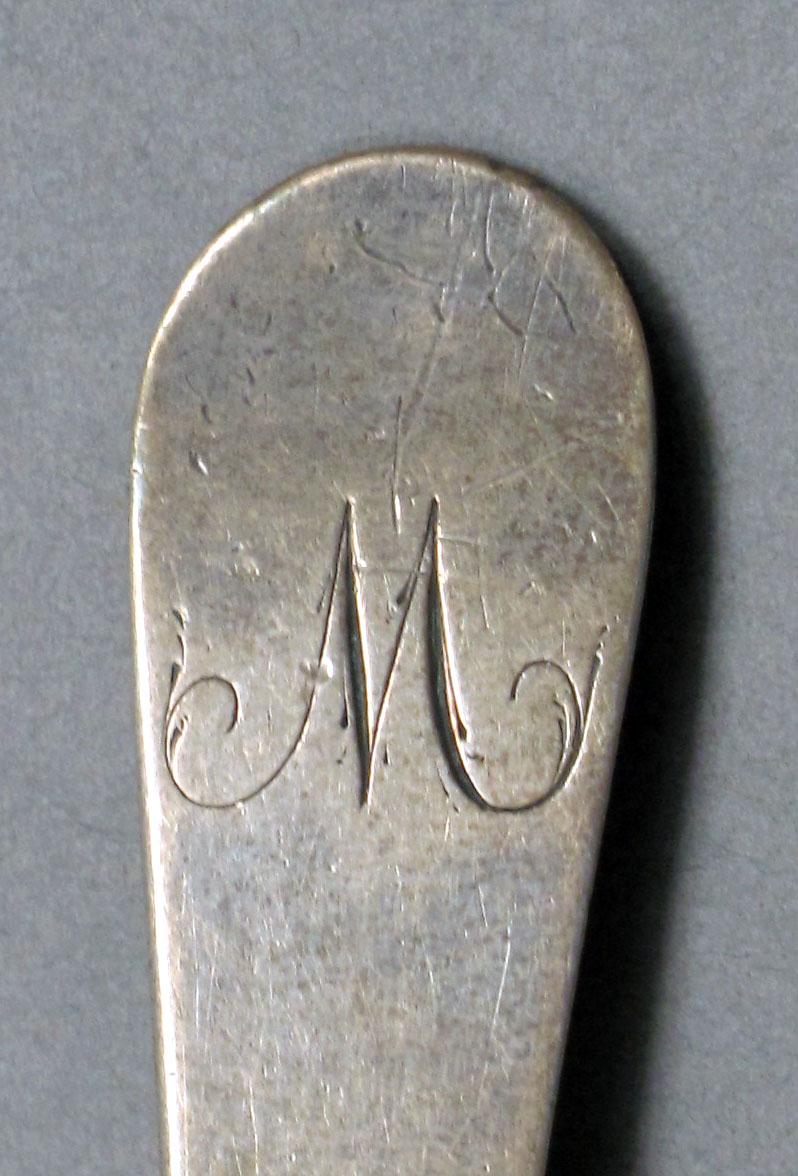 1962.0240.550 Silver spoon engraving