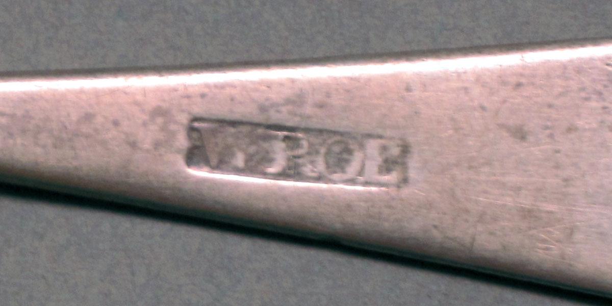 1962.0240.556 Silver spoon mark