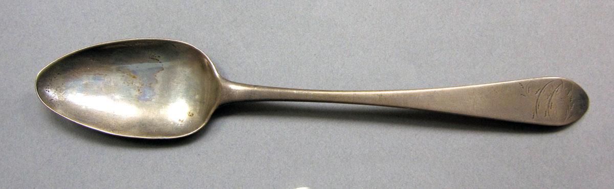 1962.0240.583 Silver spoon upper surface