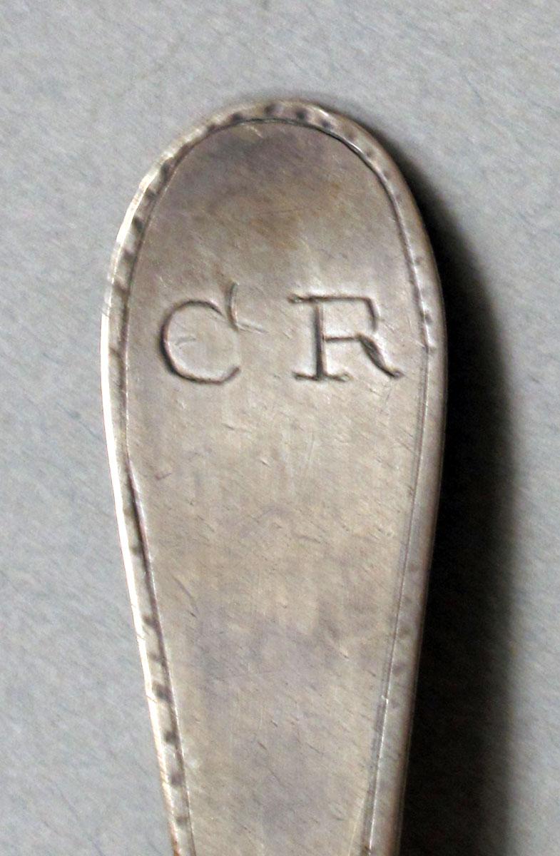 1962.0240.585 Silver spoon engraving