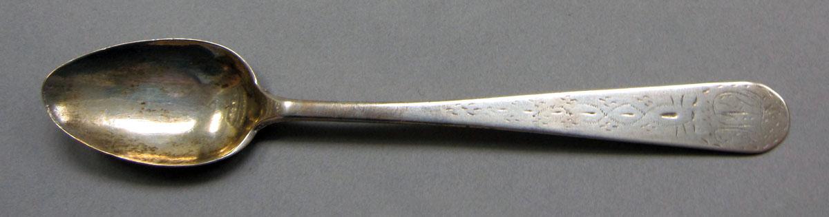 1962.0240.588 Silver spoon upper surface