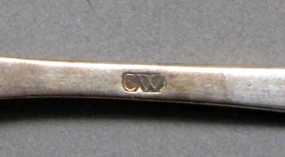 1962.0240.588 Silver spoon mark