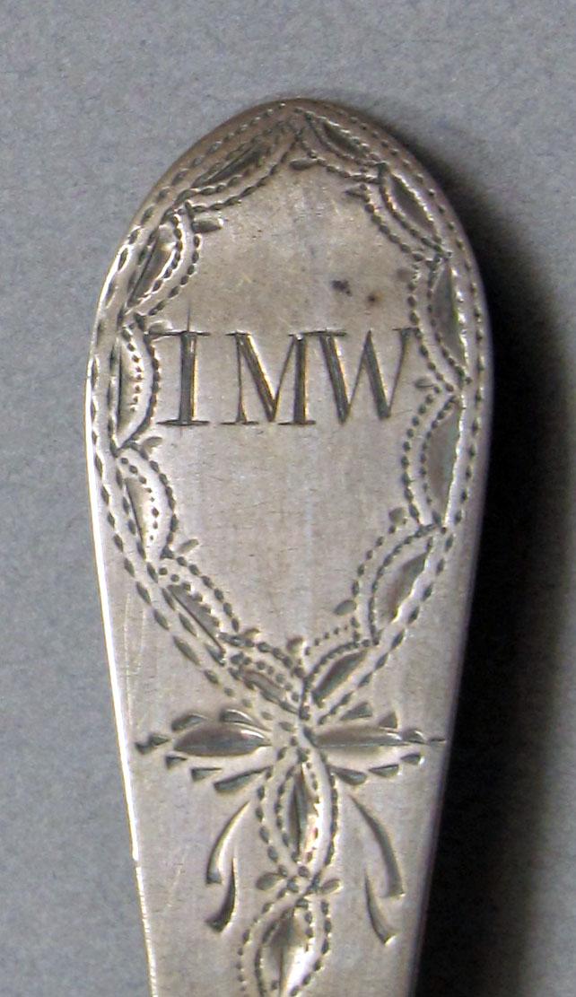 1962.0240.600 Silver spoon engraving