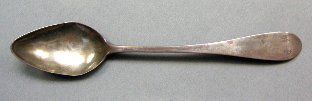 1962.0240.612 Silver spoon upper surface