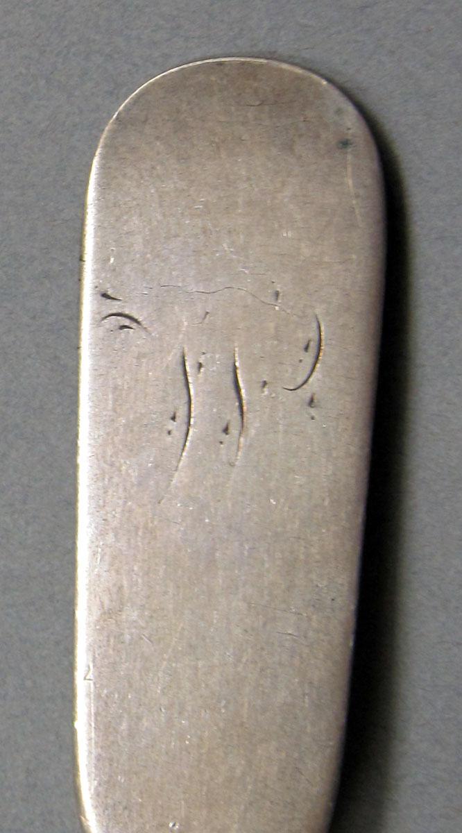 1962.0240.617 Silver spoon engraving