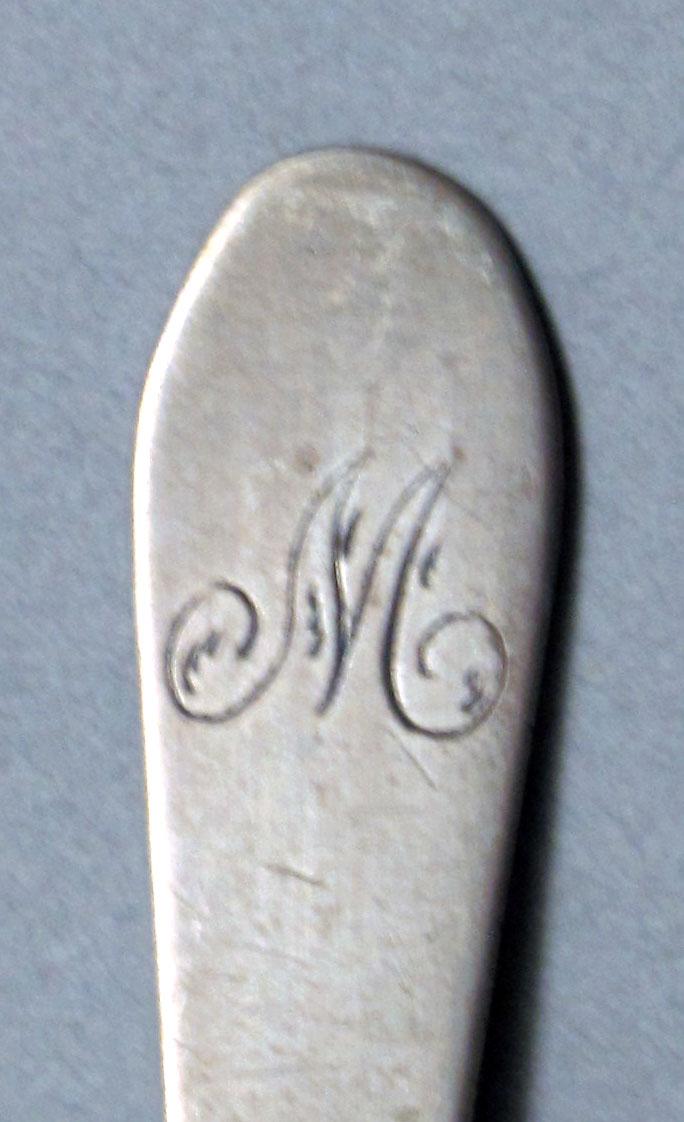 1962.0240.623 Silver spoon engraving
