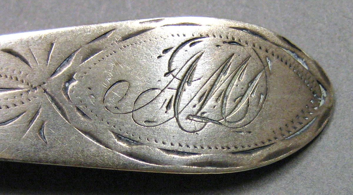 1962.0240.673 Silver Spoon engraving