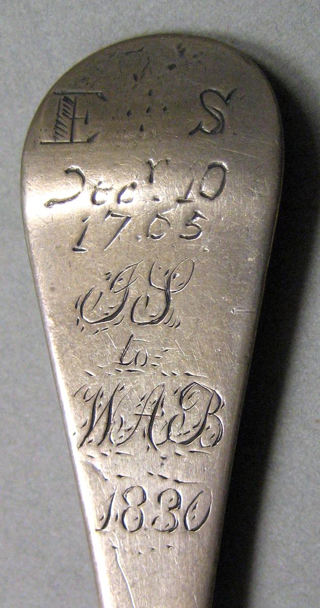 1962.0240.685 Silver Spoon engraving