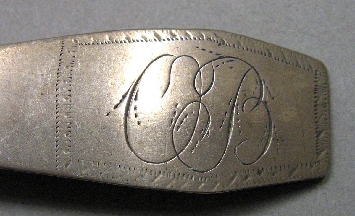 1962.0240.690 Silver Spoon engraving